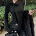 Bow shaped semi high neck slim fit base top