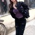 Purple lace low cut short top