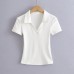 Deep V-Neck Crop Top