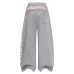 Casual Pants with Letter Print Wide Leg Loose for Women