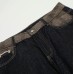Street Style High-Street Unique Patchwork Design Denim Long Pants
