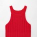 Fashion Tassel Trimmed Round Neck Sleeveless Knit Tank Top Fashion Tassel Trimmed Round Neck Sleeveless Knit Tank Top