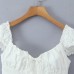 Tie up back elastic slim fit top