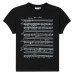 Letter Print Slim Fit Women's Short Sleeve T-Shirt