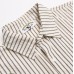 Fun vertical striped long sleeved shirt versatile shirt jacket