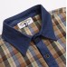Embroidered checkered shirt long sleeved shirt jacket