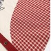 Embroidered patchwork checkered long sleeved shirt
