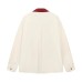 Embroidered patchwork checkered long sleeved shirt