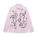 Dance puppy striped long sleeved shirt