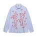 Dance puppy striped long sleeved shirt