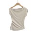 Pleated Slim Fit Casual T-Shirt