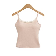 Sexy Lace Sports Casual Camisole with Built-in Bra Pads Sexy Lace Sports Casual Camisole with Built-in Bra Pads