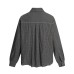 Retro Street Design Distressed Plaid Shirt Unisex Cleanfit Loose Raw Edge Long Sleeve Shirt