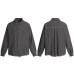 Retro Street Design Distressed Plaid Shirt Unisex Cleanfit Loose Raw Edge Long Sleeve Shirt