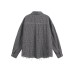 Retro Street Design Distressed Plaid Shirt Unisex Cleanfit Loose Raw Edge Long Sleeve Shirt
