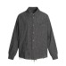 Retro Street Design Distressed Plaid Shirt Unisex Cleanfit Loose Raw Edge Long Sleeve Shirt