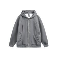 Cleanfit Deconstructed Design Hooded Sweatshirt Men's High Street Loose Couple Jacket