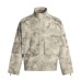 Street Style Large Pocket Design Korean Trendy Stand Collar Drop Shoulder Oversized Camouflage Deconstructed Loose