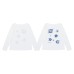 Sunscreen Long Sleeve T-Shirt for Women Loose and Casual White 