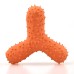 New Pet Latex Toy with Spiked Bone and Four-Corner Square Latex Sound Toy Durable Teeth-Cleaning Dog Toy