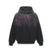 Splashing ink spliced hooded sweatshirt for men and women