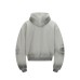 Half zip old and split heavy-duty hooded sweatshirt