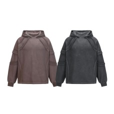 Make old patchwork hoodie loose hoodie Make old patchwork hoodie loose hoodie