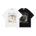 Creative Silhouette Print Short Sleeve T-Shirt Men's Streetwear Oversize Versatile Pure Cotton Half-Sleeve Tee
