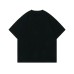 High Street Rose Letter Print Short Sleeve T-Shirt Men's Summer Couple Casual Loose Vintage Round Neck Top