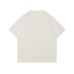 Design Gesture Print Faded Washed Short Sleeve T-Shirt Retro Loose Heavyweight Half Sleeve for Men