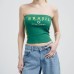 Fitted Style Printed Women's Fashion Spicy Girl Casual Personality Tank Top Letter Tube Top Fitted Style Printed Women's Fashion Spicy Girl Casual Personality Tank Top Letter Tube Top
