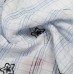 Retro star embroidered checkered long sleeved shirt