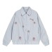 Rose embroidery casual versatile loose jacket