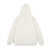 Dopamine colored checkered embroidered hooded sweatshirt for men