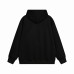 Plucked floral embroidery hooded sweatshirt