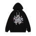 Lazy style chic star embroidered hooded sweatshirt