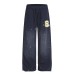 Retro ink splattered vintage letter sweatpants