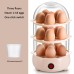 Egg Cooker Anti-Dry Burn Small Steamed Egg Machine Mini Egg Boiler Household Breakfast Gadget