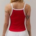 Fashionable Street Letter Crown Print Slim Nightclub Women's Strapless Top