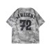 Original Camouflage Breathable Letter Print Short Sleeve T-Shirt Unisex Summer Sports Jersey Loose Top