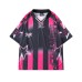 Street Design Breathable Quick-Dry Sports V-Neck Jersey Unisex Hip-Hop Loose Short-Sleeve T-Shirt
