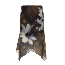 Printed Skirt Slimming Waist-Hugging Bodycon Skirt for Women