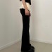 Flared Hem Leaflet Pants