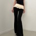 Flared Hem Leaflet Pants