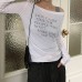 Long Sleeve Base Layer Letter Print T-Shirt 