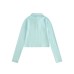 Knitted women's slim fit and versatile polo collar top