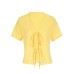Short Sleeve Open Front Top