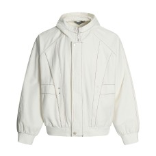 Street Style High-Street Personality Spliced Colorblock Line Design Jacket