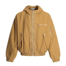 Street Style High-Street Personality Split Loose Hooded Jacket