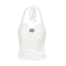 Women's Halter Neck Strapless Crop Top